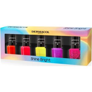Dermacol Neon Shine Bright sada laků na nehty obraz