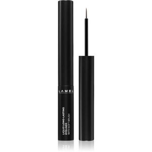 LAMEL Liquid Eyeliner Soft Brush dlouhotrvající oční linky odstín 401 Black 4 ml obraz