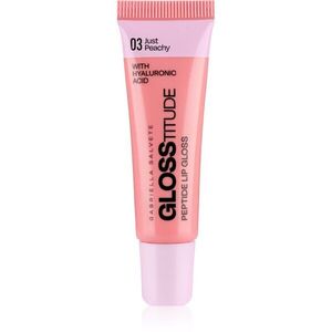 Gabriella Salvete Glosstitude Peptide Lip Gloss hydratační lesk na rty odstín 03 Just Peachy 10 ml obraz