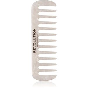 Revolution Haircare Natural Curl Wide Tooth Comb hřeben na vlasy pro vlnité a kudrnaté vlasy odstín White 1 ks obraz