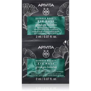 Apivita Express Beauty Eye Mask Gingko Biloba maska na oční okolí proti tmavým kruhům 2x2 ml obraz