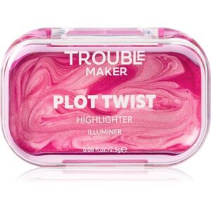Trouble Maker Plot Twist Cream Highlight tuhý krémový rozjasňovač odstín Spiralling Pink 2.5 g obraz