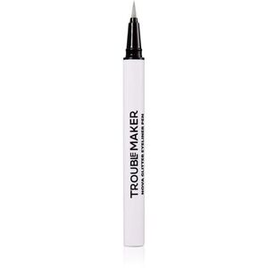 Trouble Maker Nova Glitter Liquid Eyeliner Pen třpytivá linka na oči odstín Circuit Breaker Silver 0.5 ml obraz