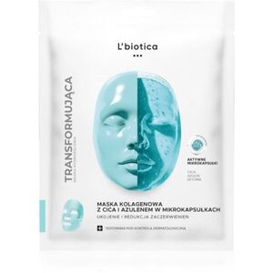L’biotica Transforming Collagen Mask with CICA and Azulene in Microcapsules kolagenová maska proti začervenání pleti 1 ks obraz