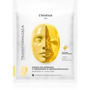 L’biotica Transforming Collagen Mask with Ceramides in Microcapsules kolagenová maska pro regeneraci a výživu pleti 1 ks obraz