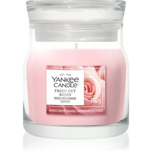 Yankee Candle Fresh Cut Roses vonná svíčka Signature 110 g obraz