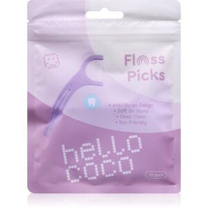 hello coco Floss Picks dentální párátka s nití 30 ks obraz