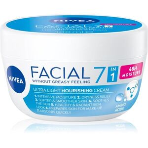 NIVEA Facial Nourishing lehký krém pro výživu a hydrataci 7 v 1 100 ml obraz