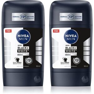 NIVEA MEN Black & White Invisible Original tuhý antiperspirant výhodné balení obraz