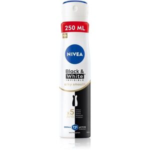 NIVEA Black & White Invisible Silky Smooth antiperspirant ve spreji pro ženy 250 ml obraz