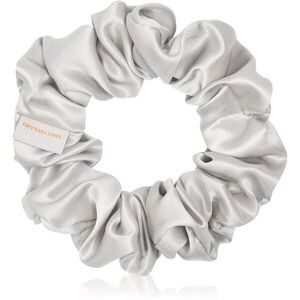 Crystallove Silk Scrunchie hedvábná gumička do vlasů Silver 1 ks obraz