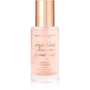 Crystallove Rose Quartz Shimmer Facial Mist pleťová mlha pro rozjasnění pleti 100 ml obraz