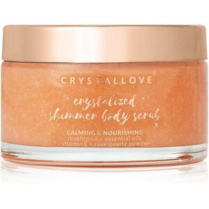 Crystallove Rose Quartz Shimmer Body Scrub tělový peeling 200 g obraz