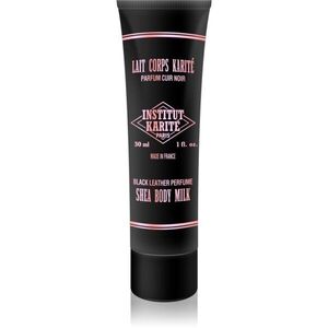Institut Karité Paris Black Leather Shea Body Milk tělové mléko s bambuckým máslem 30 ml obraz