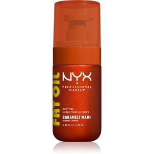 NYX Professional Makeup Fat Oil Body vyživující tělový olej dodávající hydrataci a lesk s vůní Caramelt Mami 70 ml obraz