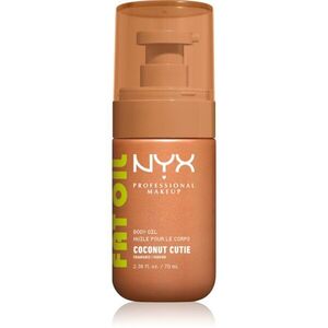 NYX Professional Makeup Fat Oil Body vyživující tělový olej dodávající hydrataci a lesk s vůní Coconut Cutie 70 ml obraz