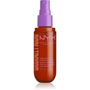 NYX Professional Makeup Fat Oil Body Spray parfémovaná mlha na vlasy a tělo s vůní Caramelt Mami 80 ml obraz