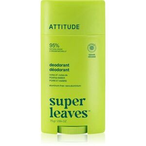 Attitude Super Leaves Natural Deodorant deodorant Pear & Amber 75 g obraz
