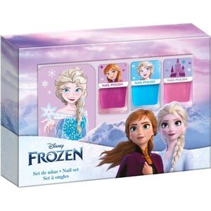 Disney Frozen Nail Set sada laků na nehty pro děti 3y+ Pink, Blue, Pink 3x4.5 ml obraz
