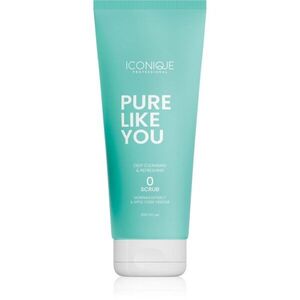 ICONIQUE Professional PURE LIKE YOU Deep Cleansing & Refreshing Scrub čisticí peeling pro mastnou pokožku hlavy 200 ml obraz