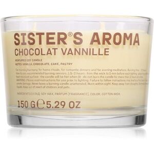Sister's Aroma Chocolat Vannille vonná svíčka 150 g obraz