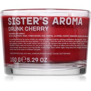 Sister's Aroma Drunk Cherry vonná svíčka 150 g obraz