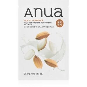 Anua Rice Intensive Moisturizing Milk Mask vyživující plátýnková maska pro rozjasnění a hydrataci 25 ml obraz