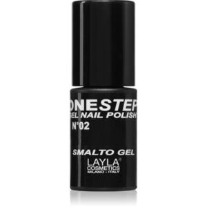 Layla Cosmetics One Step lak na nehty odstín N.2 100% Black 5 ml obraz