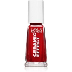 Layla Cosmetics Ceramic Effect lak na nehty odstín N.6 Milan Red 10 ml obraz
