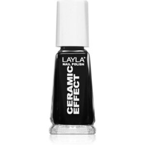 Layla Cosmetics Ceramic Effect lak na nehty odstín N.31 Pure Black 10 ml obraz