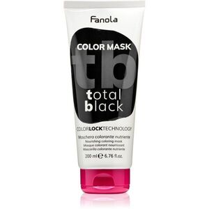 Fanola Color Mask barvicí maska na vlasy TOTAL BLACK 200 ml obraz