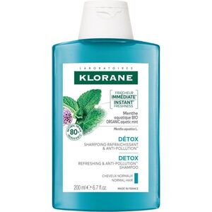 Klorane Bio Máta Vodní čisticí detoxikační šampon pro normální vlasy 200 ml obraz