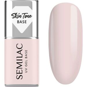 Semilac UV Gel Base Skin Tone Base podkladový lak pro gelové nehty odstín Écru 7 ml obraz