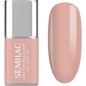 Semilac One Step 3in1 Glossy gelový lak na nehty odstín 450 Light Peach 7 ml obraz