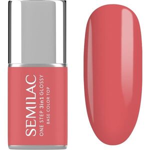 Semilac One Step 3in1 Glossy gelový lak na nehty odstín 690 Coral Pink 7 ml obraz