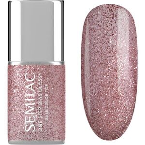 Semilac One Step 3in1 Glossy gelový lak na nehty odstín 250 Glitter Pink 7 ml obraz