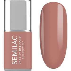 Semilac One Step 3in1 Glossy gelový lak na nehty odstín 235 Peach Beige 7 ml obraz