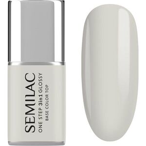 Semilac One Step 3in1 Glossy gelový lak na nehty odstín 110 The White 7 ml obraz