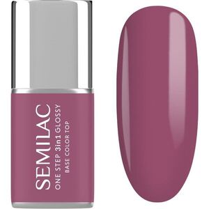 Semilac One Step 3in1 Glossy gelový lak na nehty odstín 205 Purple Beige 7 ml obraz