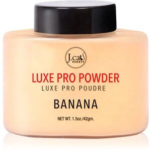 J.Cat Beauty Luxe Pro sypký fixační pudr s matným efektem odstín 101 Banana 42 g obraz