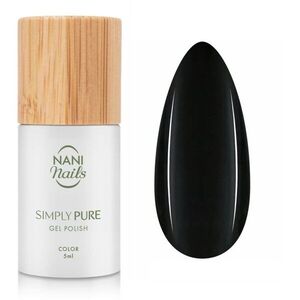 NaniNails Simly Pure gelový lak na nehty s použitím UV/LED lampy odstín True Black 5 ml obraz