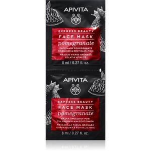Apivita Express Beauty Pomegranate revitalizační a rozjasňující pleťová maska 2x8 ml obraz