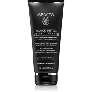 Apivita Cleansing Black Detox Jelly Cleanser čisticí gel s aktivním uhlím 150 ml obraz