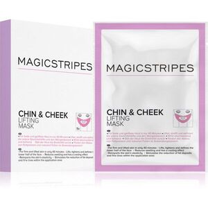 MAGICSTRIPES Chin & Cheek Lifting Mask zpevňující hydrogelová maska na krk a tváře 5 ks obraz