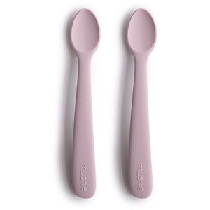 Mushie Silicone Feeding Spoons lžička Soft Lilac 2 ks obraz