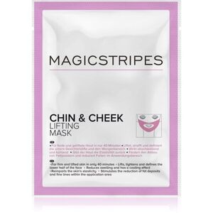 MAGICSTRIPES Chin & Cheek Lifting Mask zpevňující hydrogelová maska na krk a tváře 1 ks obraz