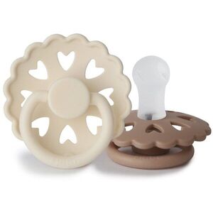 FRIGG Fairytale Round Silicone 2-Pack Size 1 dudlík The Ugly Duckling/The Emperors New Clothes 2 ks obraz