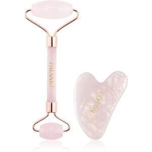 PALSAR7 Massage Roller and Guasha Rose Quartz masážní váleček na obličej a masážní pomůcka obraz