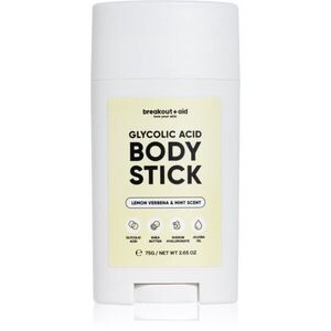 breakout + aid Glycolic Acid peelingová tyčinka na tělo s kyselinou glykolovou 75 g obraz