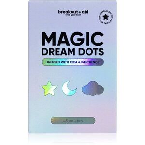 breakout + aid Magic Dream Dots náplasti na problematickou pleť proti akné s cica a pathenolem 48 ks obraz